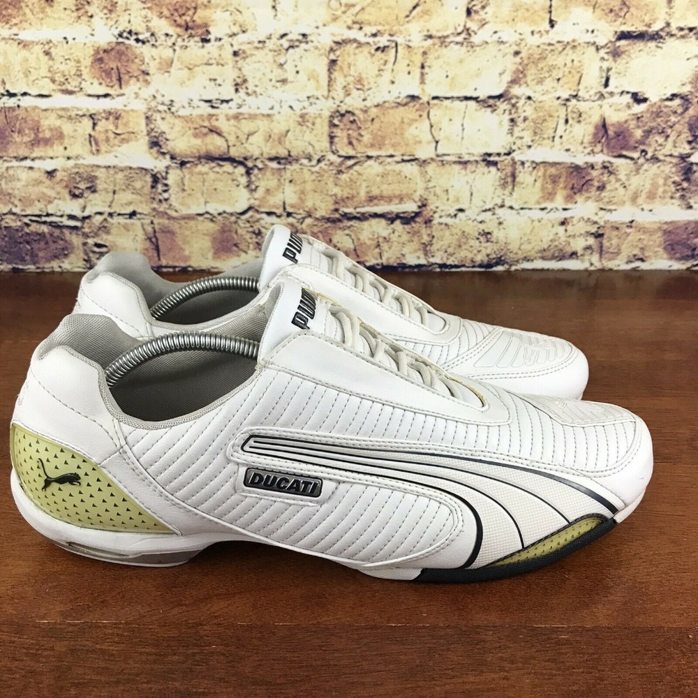 Puma Ducati White Sneakers Preowned Men's Size 13